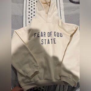 Fear of God Cream Textured Hoodie